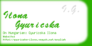 ilona gyuricska business card